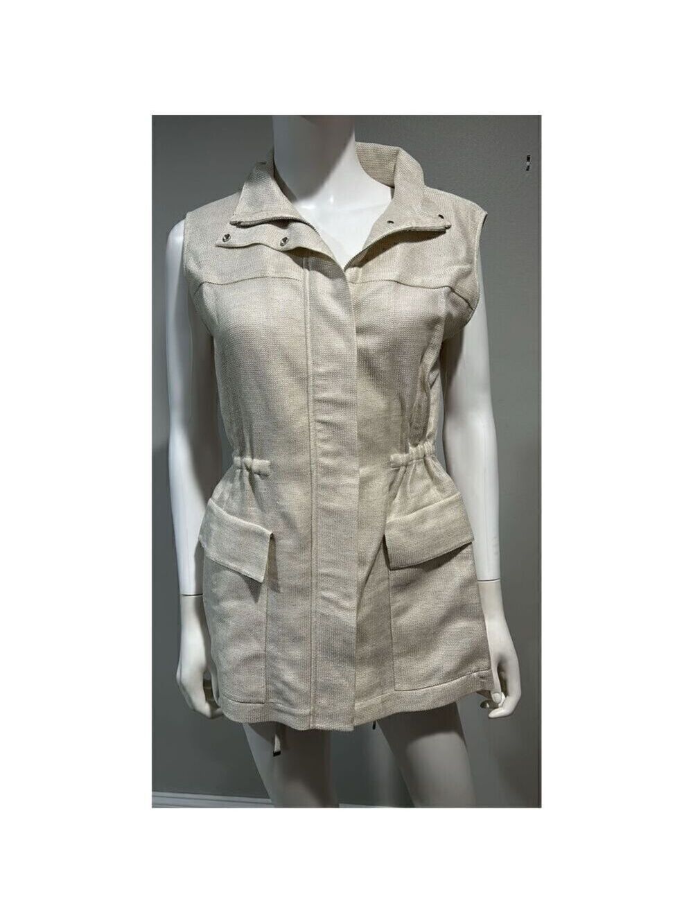 Akris Linen Sleeveless Vest Size 8